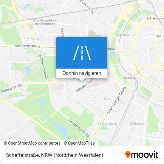 Scheffelstraße Karte
