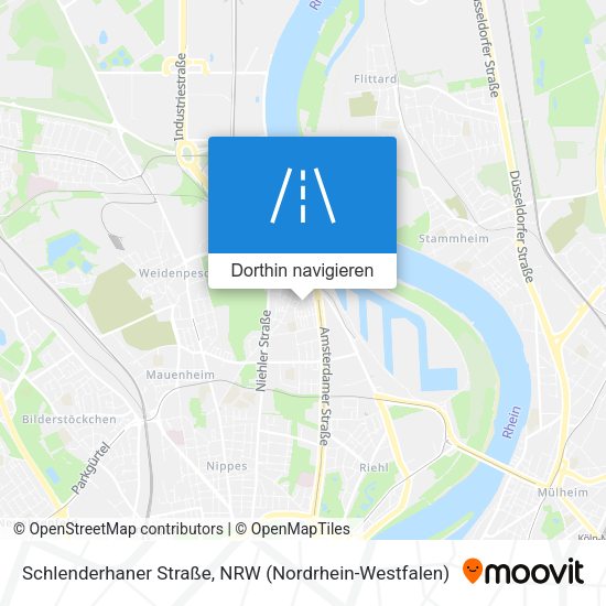 Schlenderhaner Straße Karte