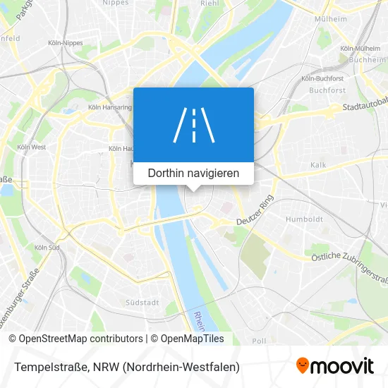 Tempelstraße Karte