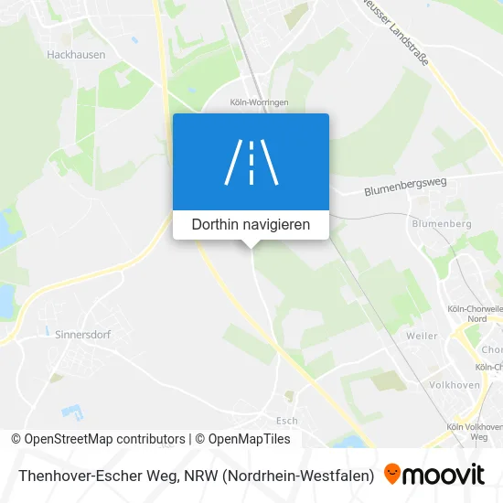 Thenhover-Escher Weg Karte