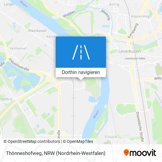 Thönneshofweg Karte