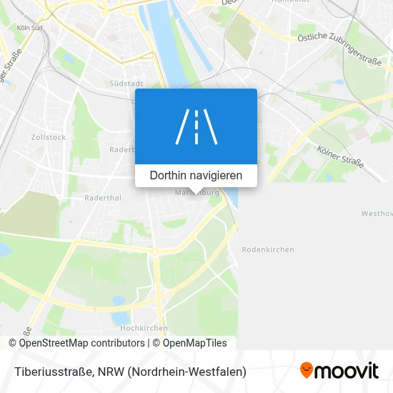 Tiberiusstraße Karte