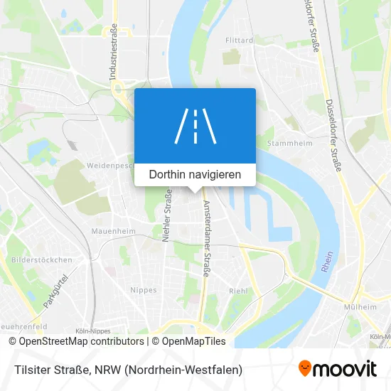 Tilsiter Straße Karte