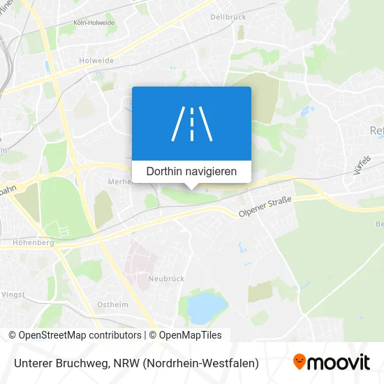 Unterer Bruchweg Karte