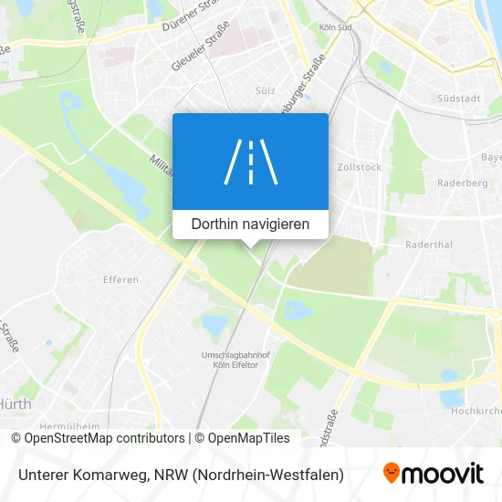 Unterer Komarweg Karte