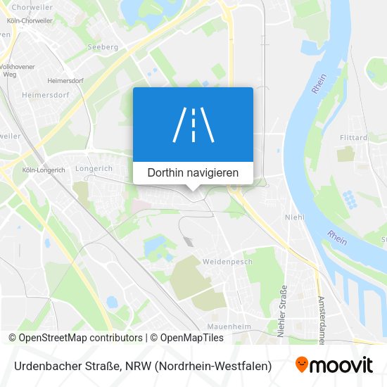 Urdenbacher Straße Karte