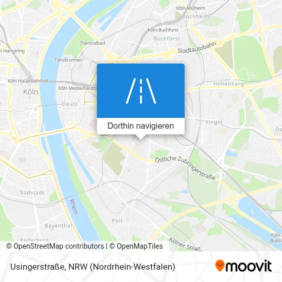 Usingerstraße Karte