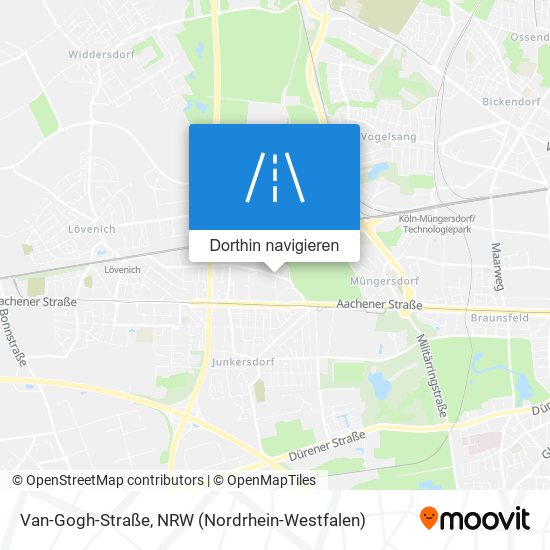 Van-Gogh-Straße Karte