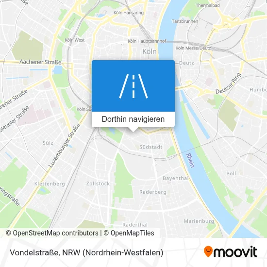 Vondelstraße Karte