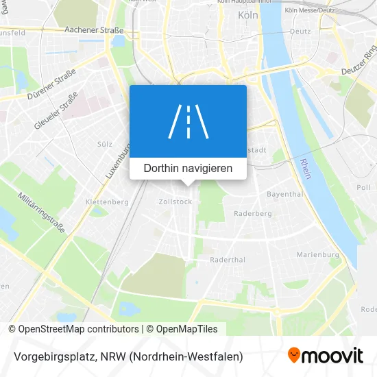 Vorgebirgsplatz Karte