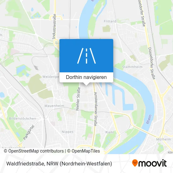 Waldfriedstraße Karte
