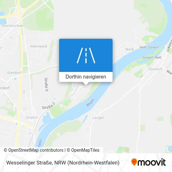Wesselinger Straße Karte