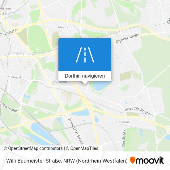Willi-Baumeister-Straße Karte