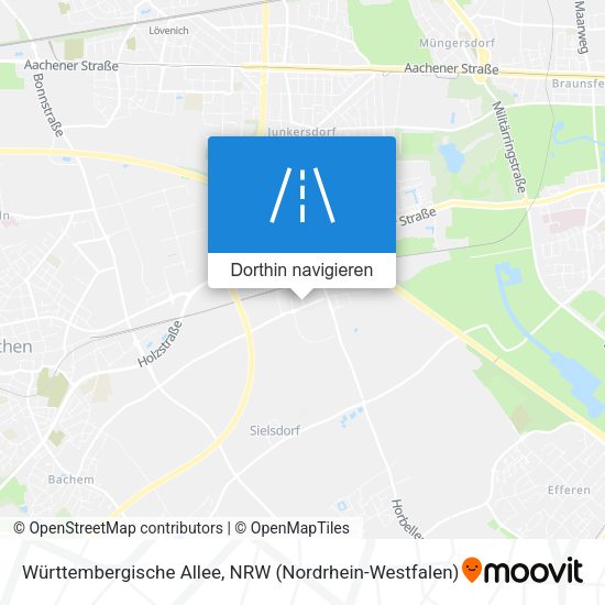 Württembergische Allee Karte