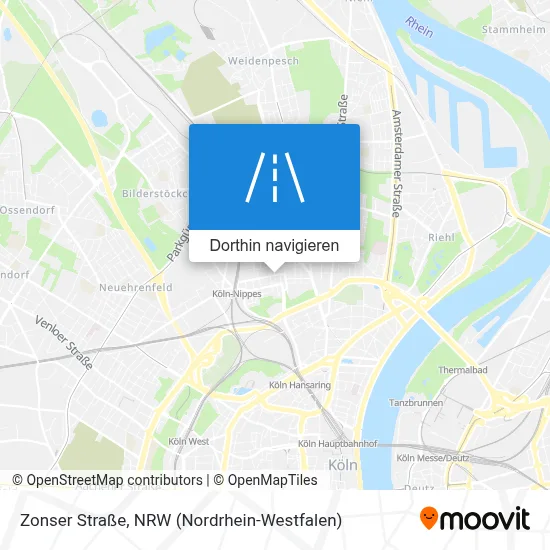 Zonser Straße Karte