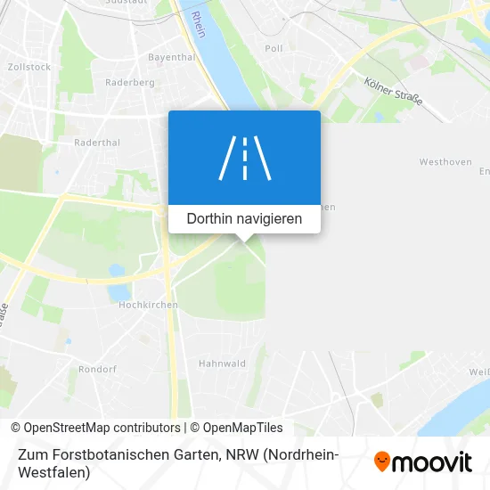 Zum Forstbotanischen Garten Karte