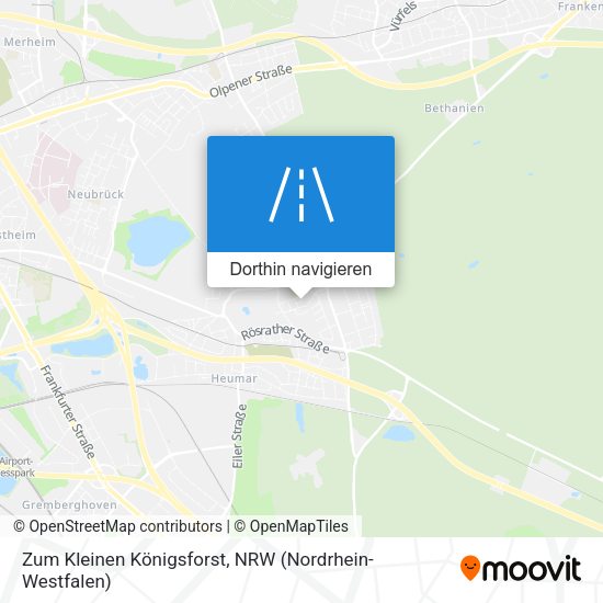 Zum Kleinen Königsforst Karte