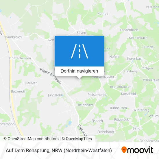 Auf Dem Rehsprung Karte