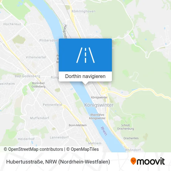 Hubertusstraße Karte