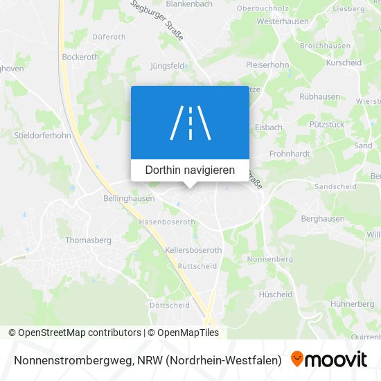 Nonnenstrombergweg Karte