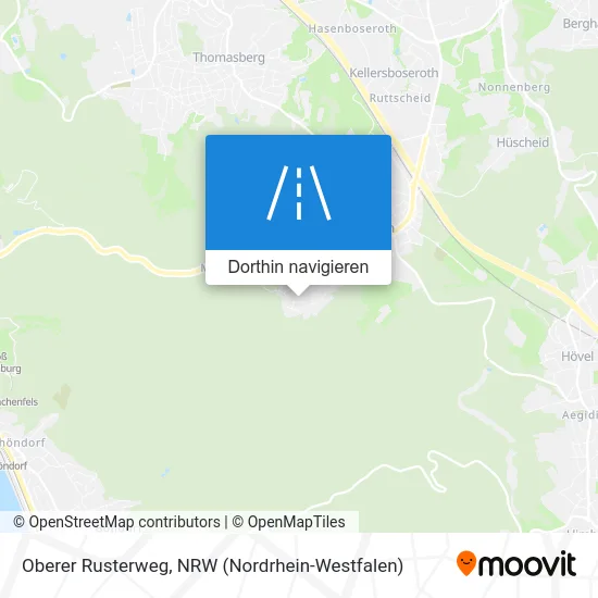 Oberer Rusterweg Karte