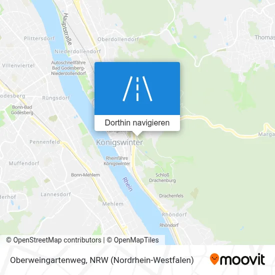 Oberweingartenweg Karte