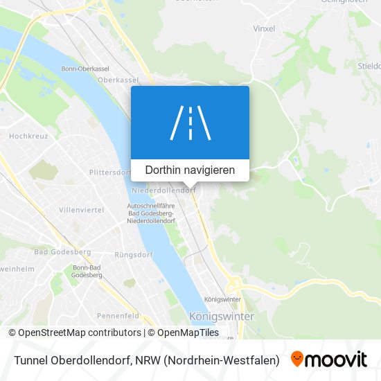 Tunnel Oberdollendorf Karte