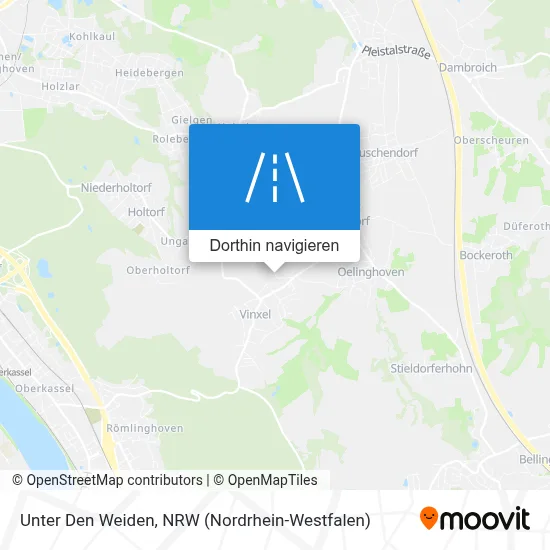 Unter Den Weiden Karte