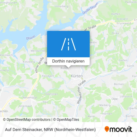 Auf Dem Steinacker Karte