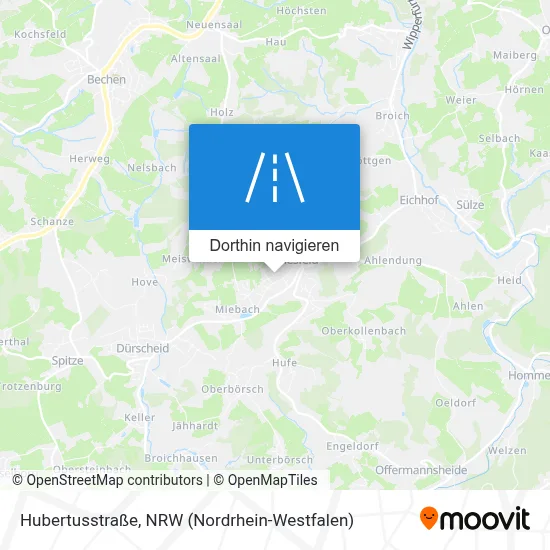 Hubertusstraße Karte
