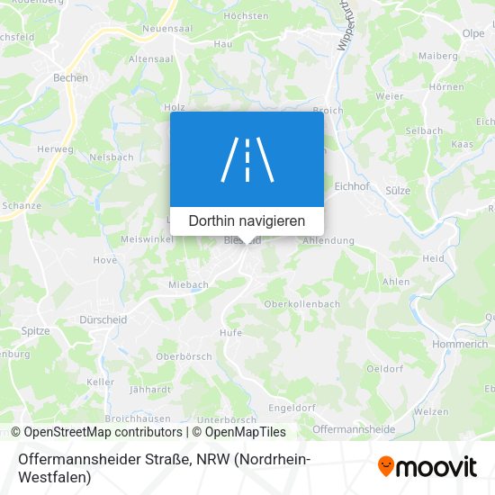 Offermannsheider Straße Karte