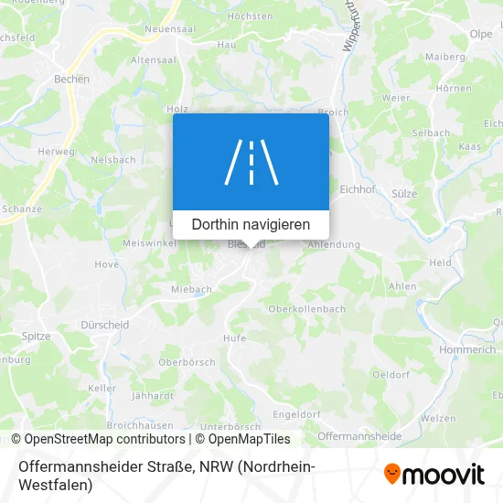 Offermannsheider Straße Karte