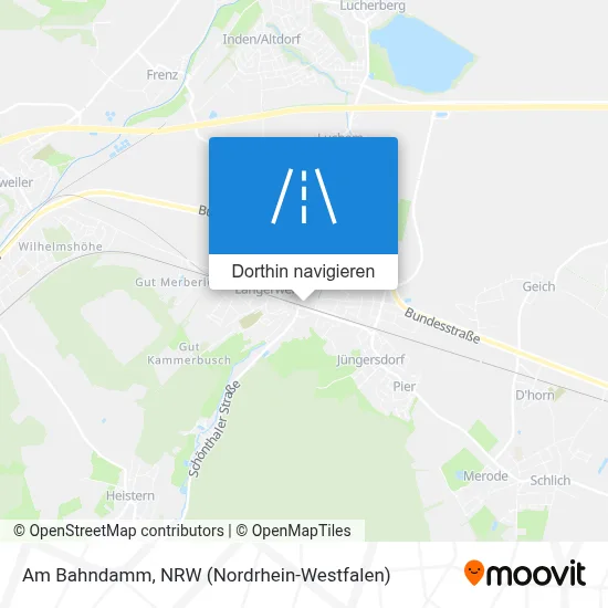 Am Bahndamm Karte