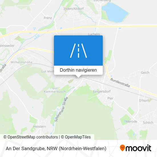 An Der Sandgrube Karte