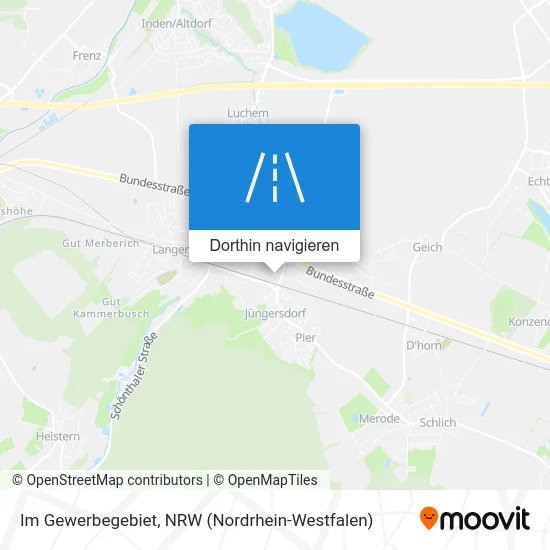 Im Gewerbegebiet Karte