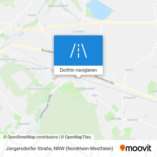 Jüngersdorfer Straße Karte