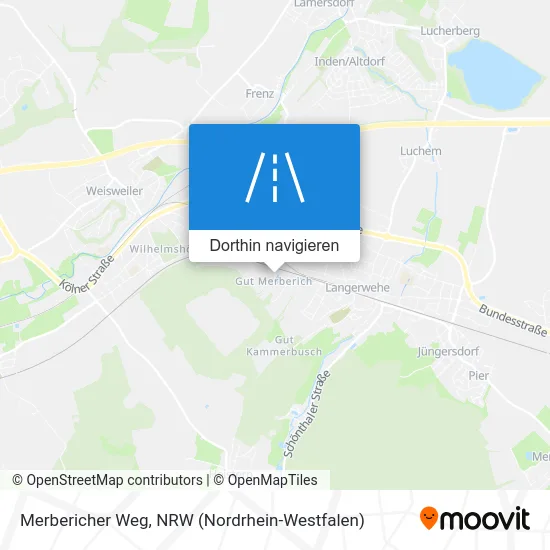 Merbericher Weg Karte