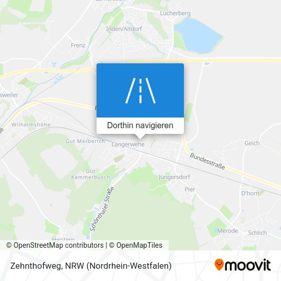 Zehnthofweg Karte