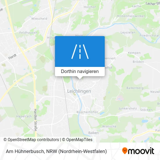 Am Hühnerbusch Karte