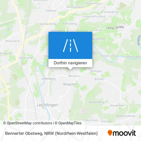 Bennerter Obstweg Karte