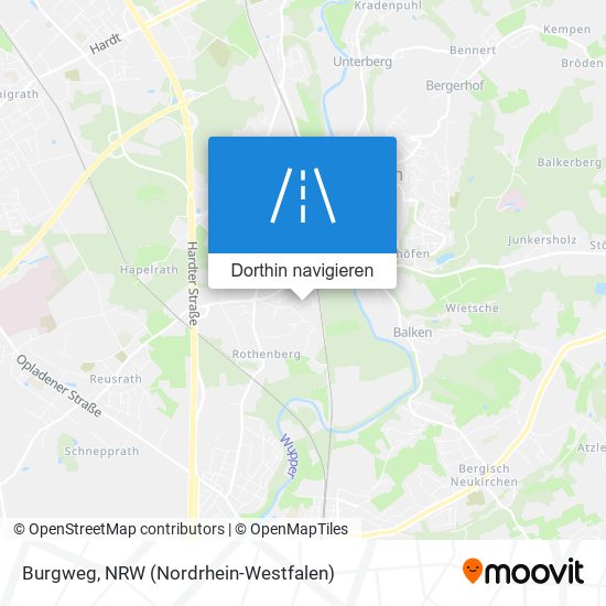 Burgweg Karte