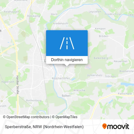 Sperberstraße Karte