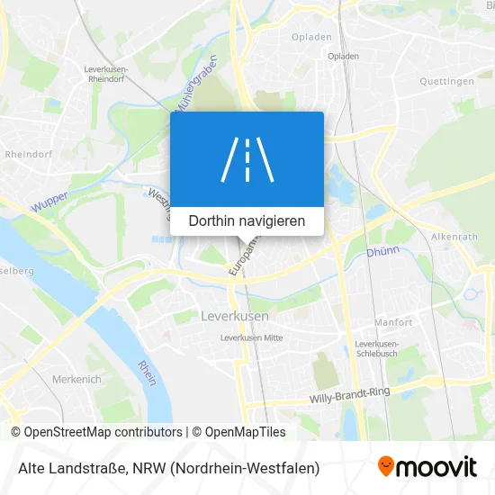 Alte Landstraße Karte