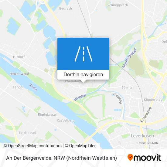 An Der Bergerweide Karte