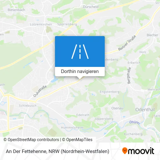 An Der Fettehenne Karte