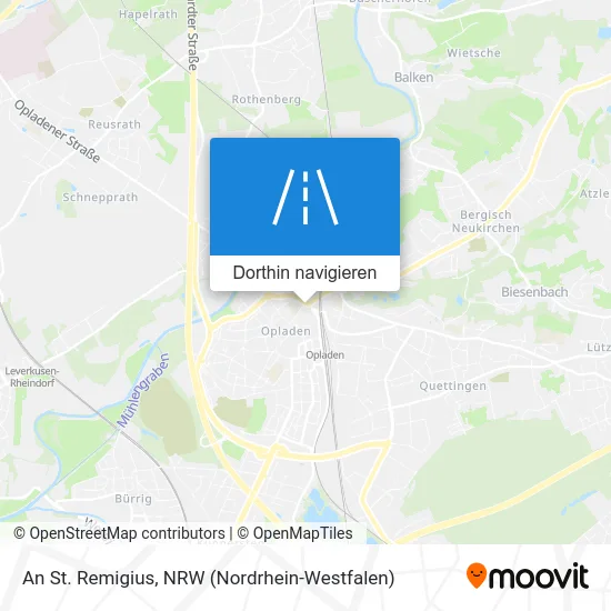 An St. Remigius Karte