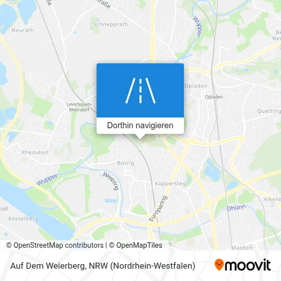 Auf Dem Weierberg Karte