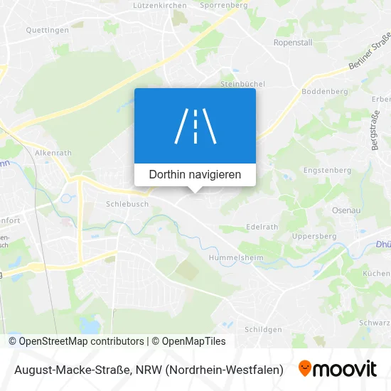 August-Macke-Straße Karte