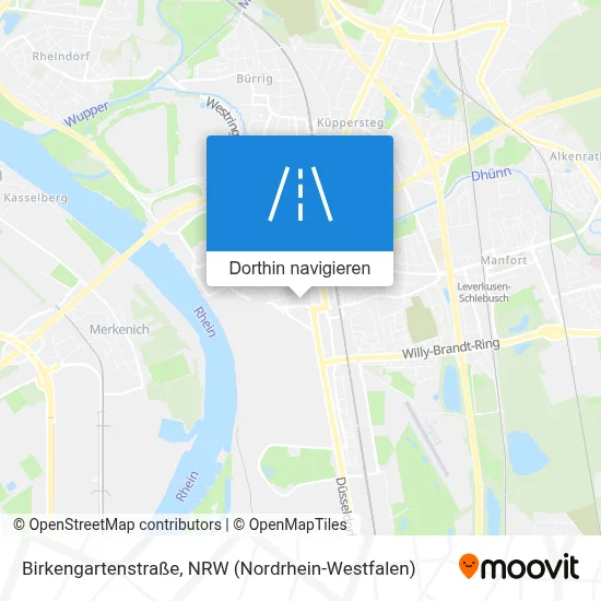Birkengartenstraße Karte