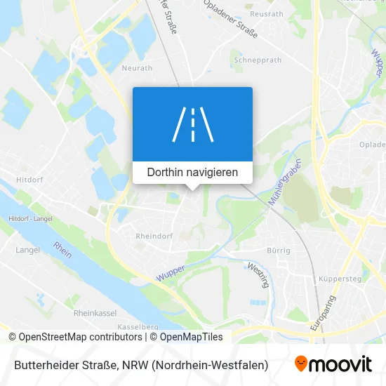 Butterheider Straße Karte